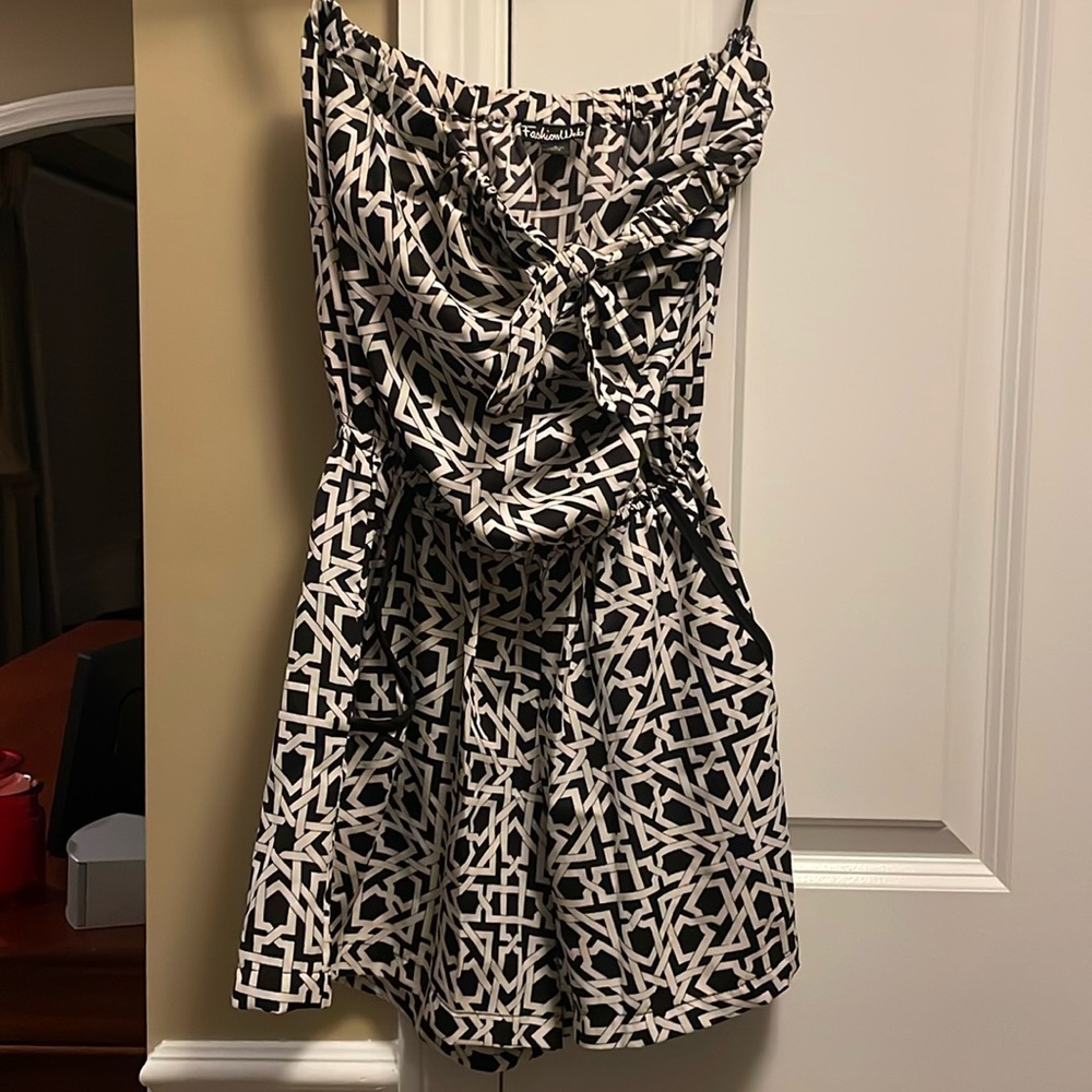 Black and White Romper